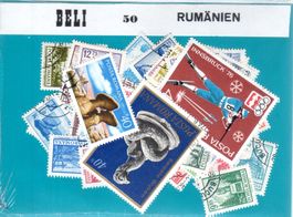 50 VERSCHIEDENE BRIEFMARKEN RUMÄNIEN - SP28