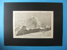 Stich: das Matterhorn , von einem Punkte nahe Theoduleplatz