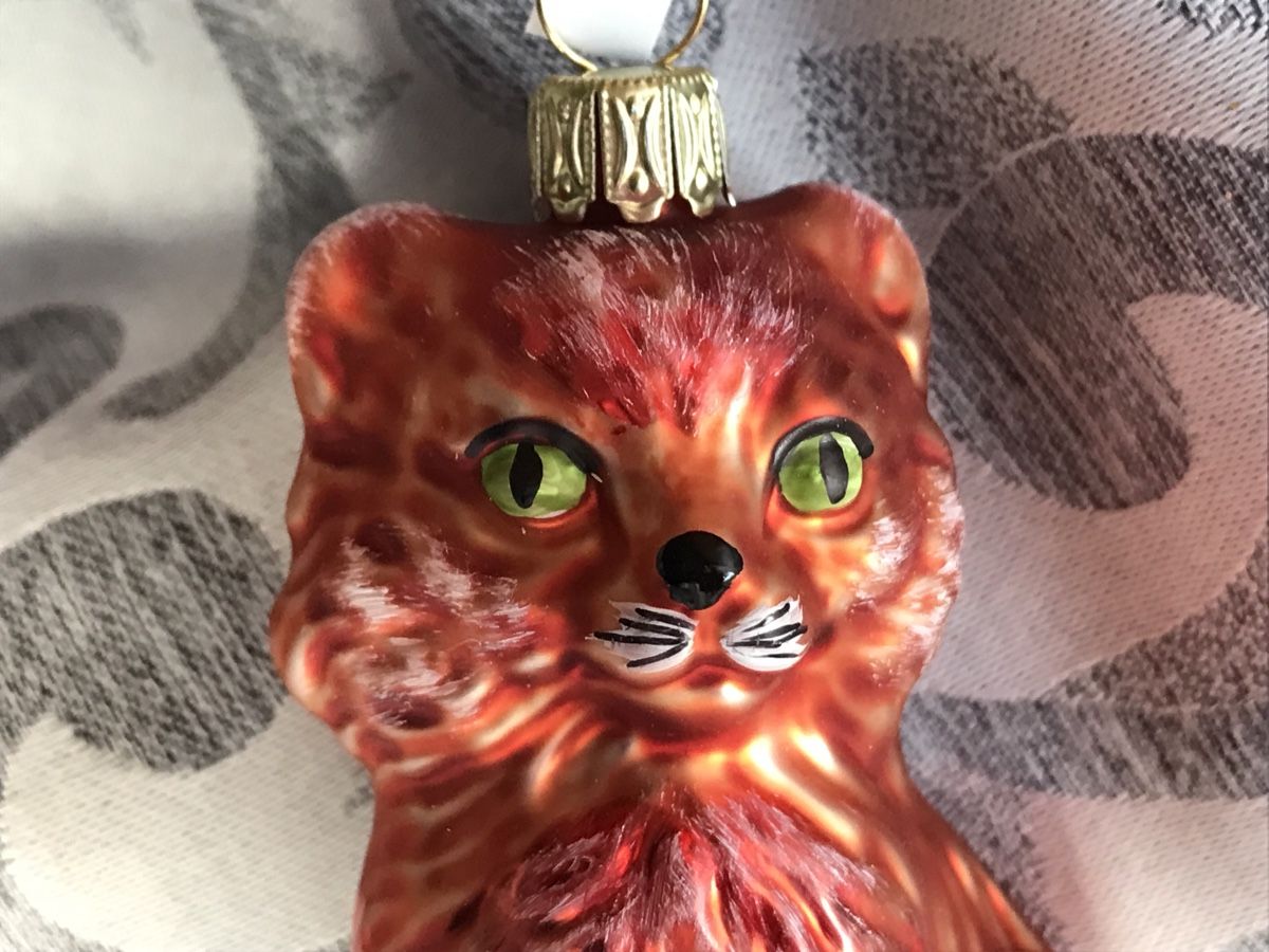 Tutte le decorazioni: Orange Katze Christbaumschmuck – Nuovo e nell'imballaggio originale da Alpnach Dorf venduto da marvo 1