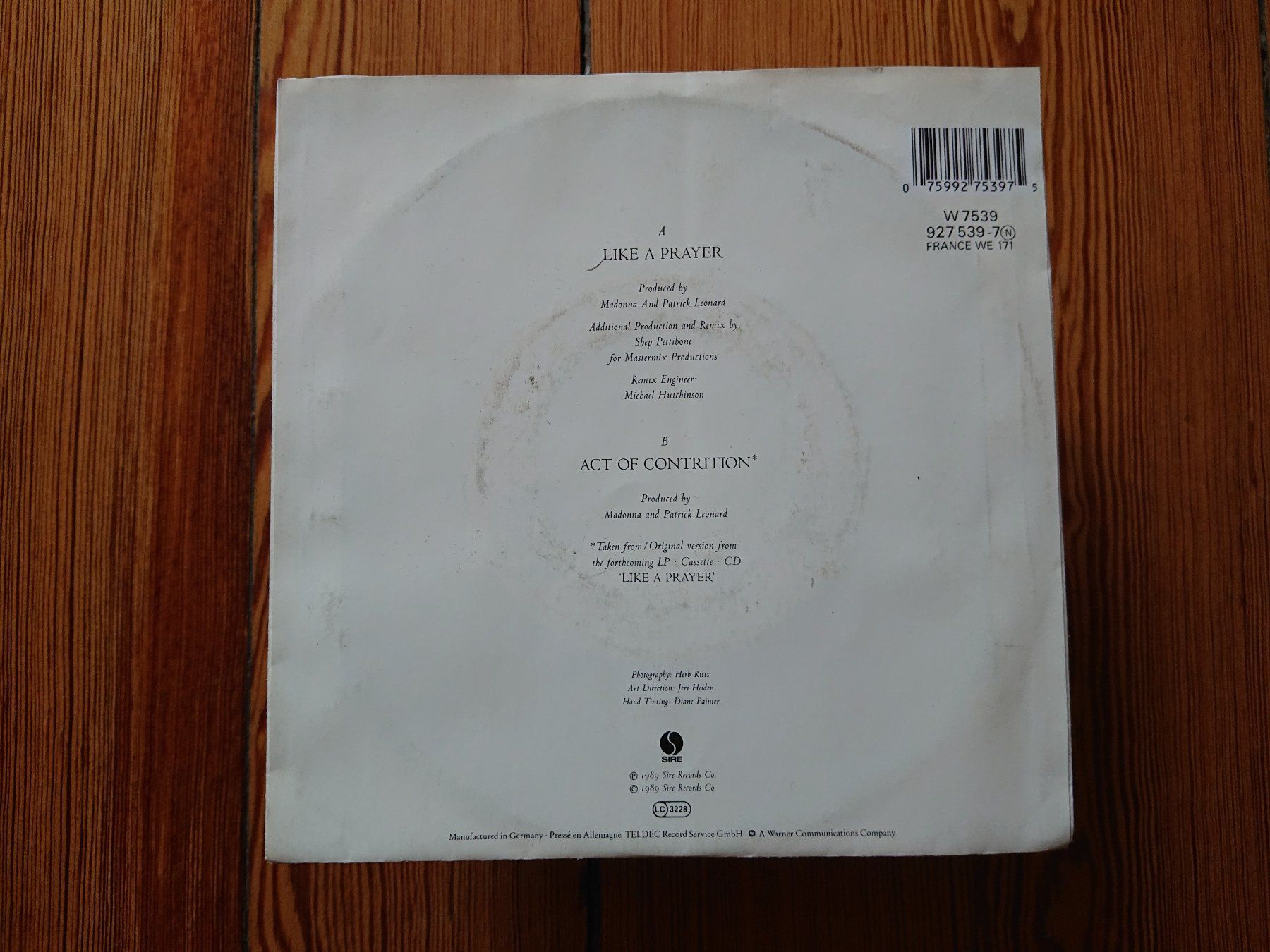 Schallplatten: MADONNA - Like A Prayer (Single, 1989) – Gebraucht aus Genève von othhei 2