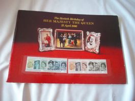 Briefmarkensammlung zum 60. Geburtstag der Queen
