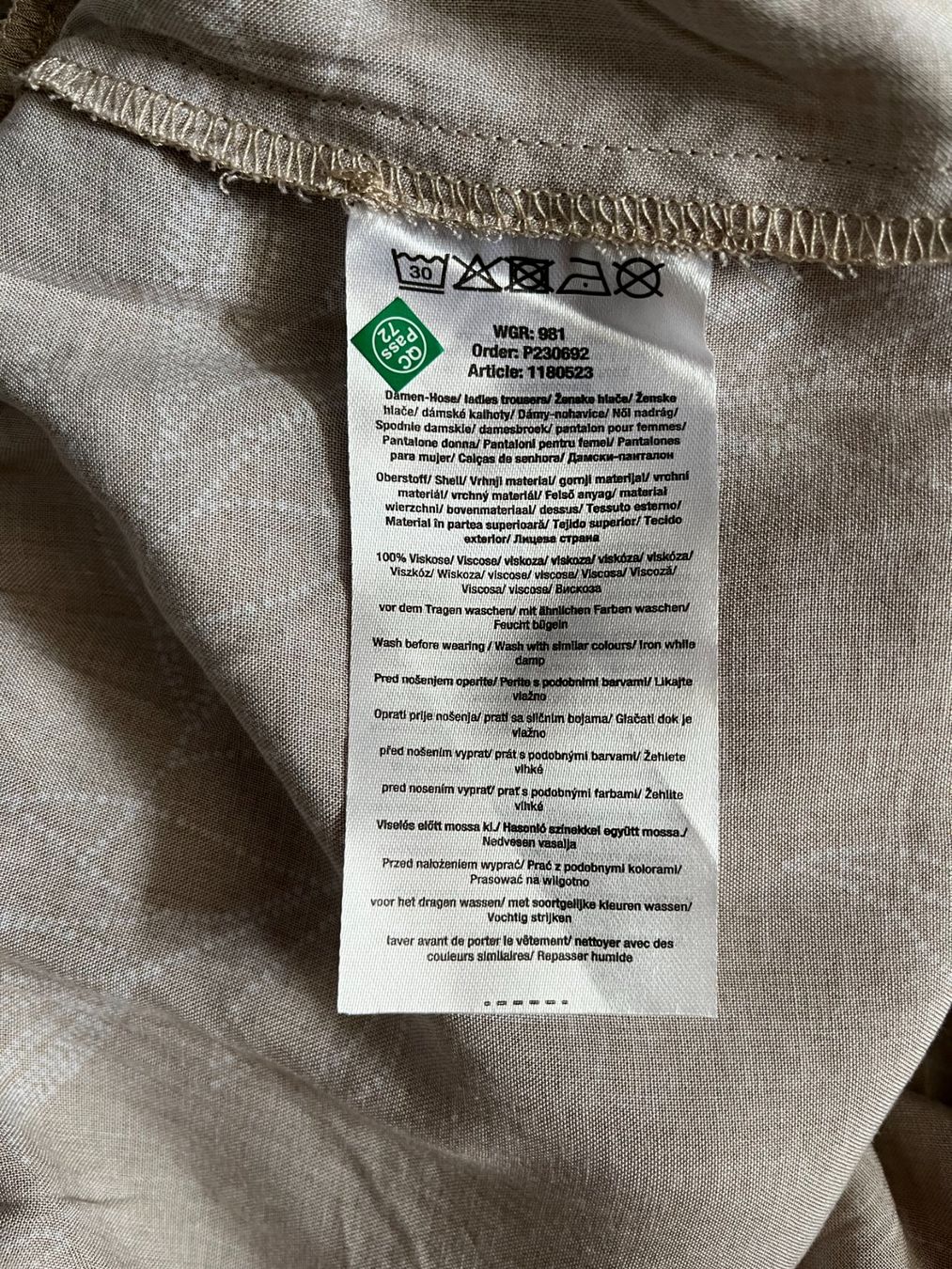 Hosen: Sommerhose Gr 50 Fabrikneu – Neu und originalverpackt aus Kleindöttingen von nev_tn7c 3