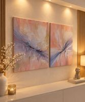 Wandbilder, 2 Stk., handgemalt, Unikate
