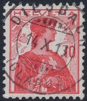 DIESBACH (GLARUS) 14.X.13 - Vollstempel auf Helvetia