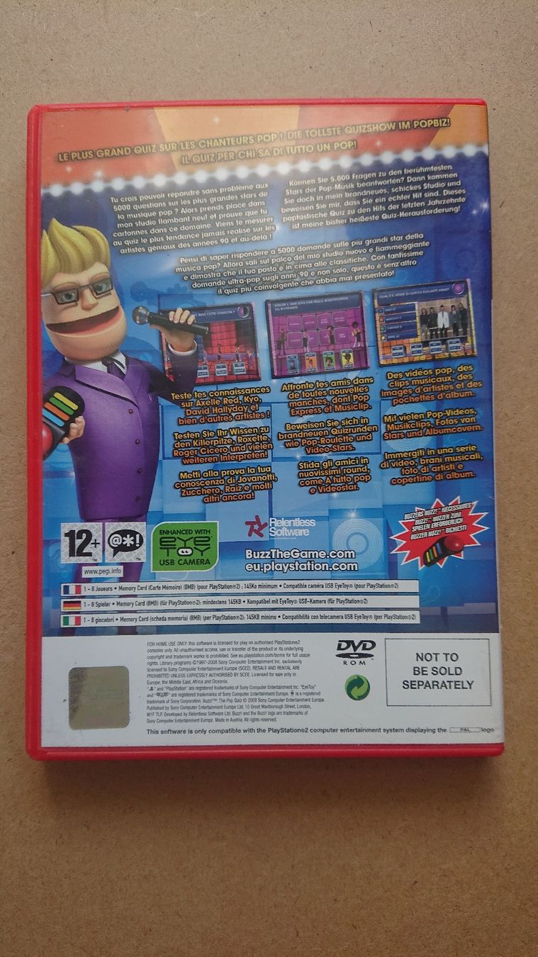 Giochi: Buzz The Pop Quiz ps2 – Usato da Chur venduto da FreakofRarity 1