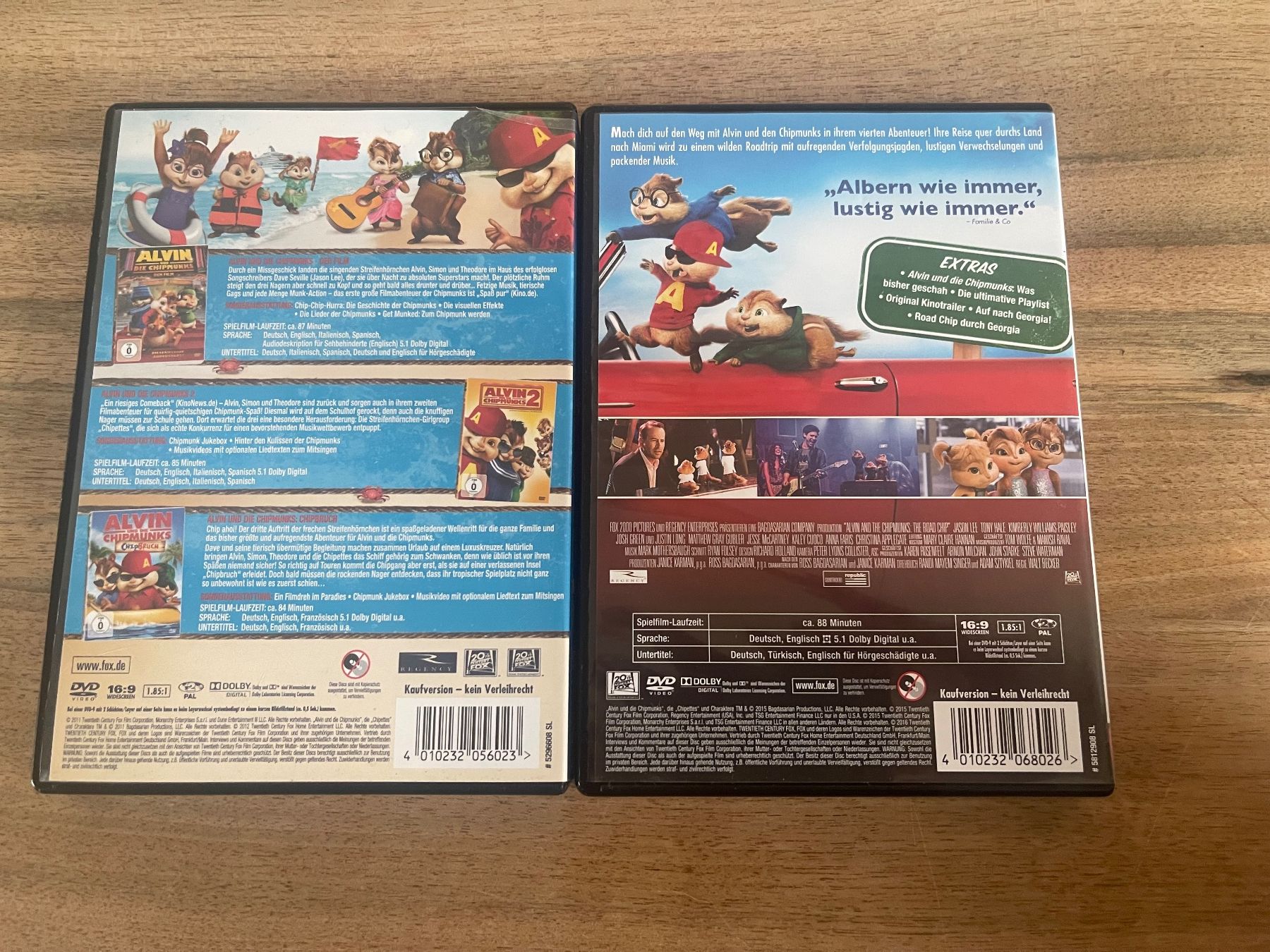 Tutti i DVDs: Alvin und die Chipmunks 4 Teile – Usato da Aarau venduto da Aurora0810 1