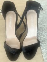 High Heels Damen schwarz Grösse 39 Samt getragen