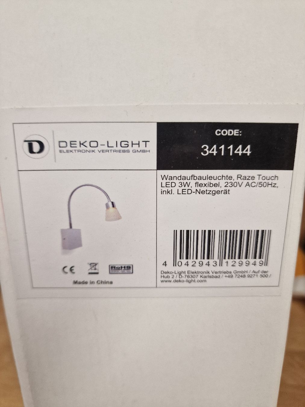 Lampade: Deko-Light LED Wandlampe, flexibel, Touch, neuwertig – Nuovo (secondo la descrizione) da Dinhard venduto da nafnaf91