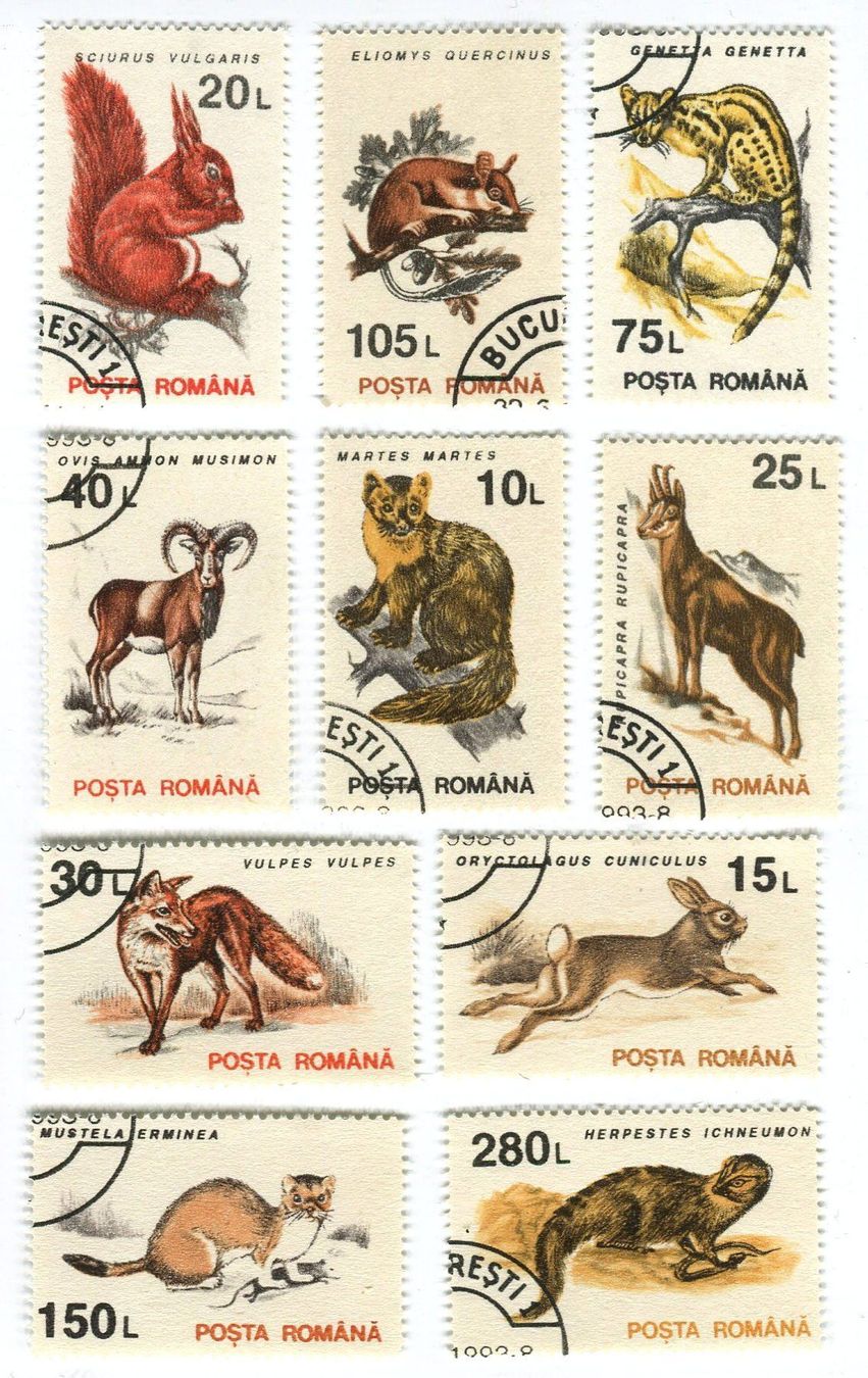 Tutti i francobolli: Briefmarken "Tiere". Rumänien. – Nuovo e nell'imballaggio originale da Basel venduto da Butsch5