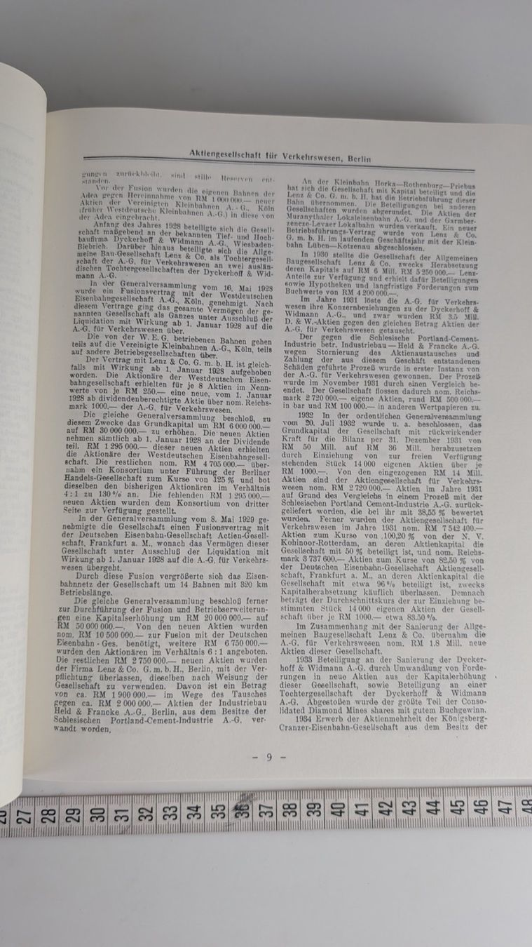 Livres: Handbuch Deutsche Aktiengesellschaften 1941 - Eisenbahnen – D'occasion à Zürich par axolottchen 5