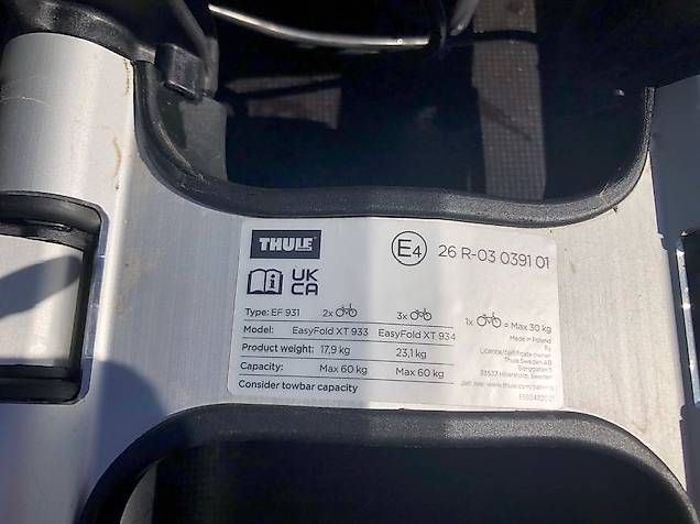 Balken: Veloträger Thule Easy Fold XT933 – Gebraucht aus Gümligen von Hedstroem 2