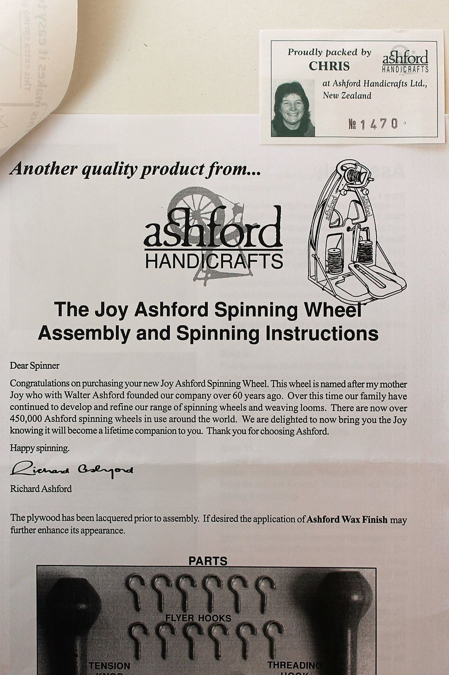 Ruote per filare: Spinnrad Ashford Joy 1, Einzeltritt – Usato da Wattenwil venduto da Tcs500 8
