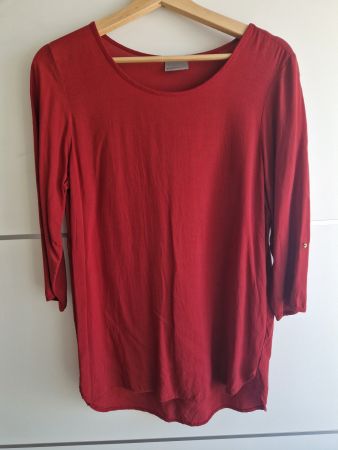 Leichte rote Bluse in Grösse L
