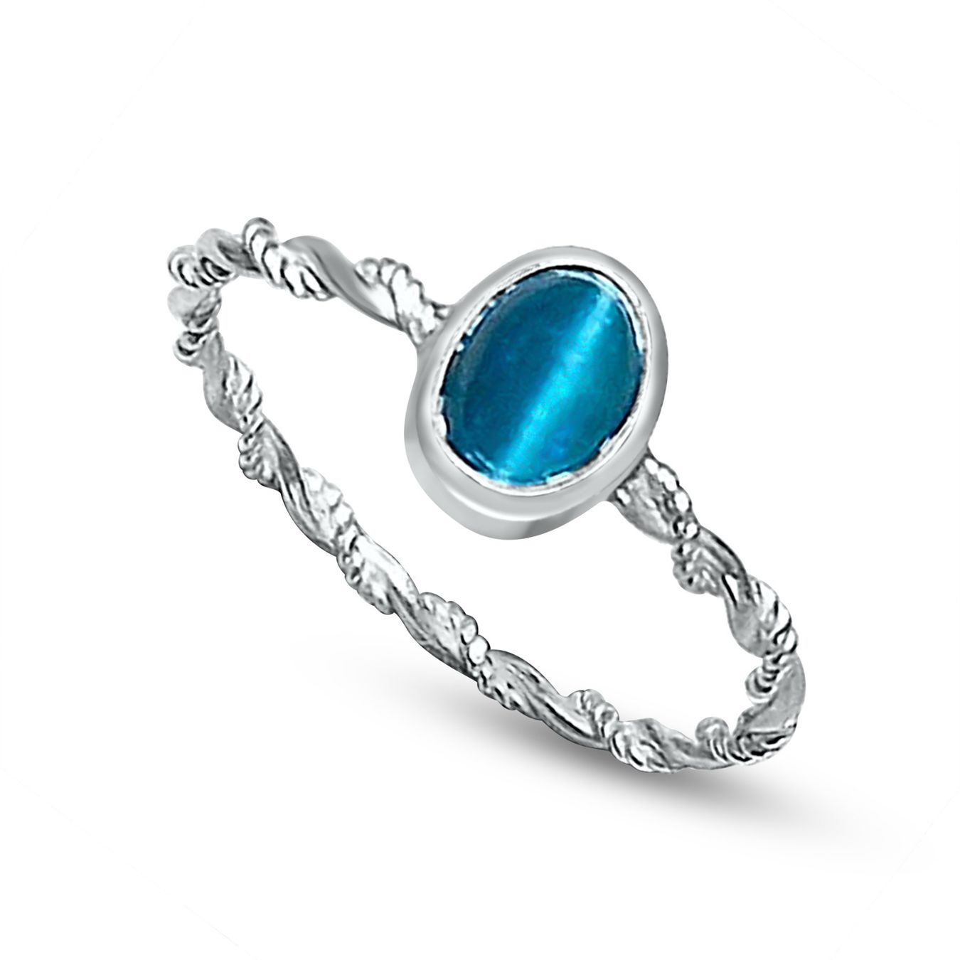 Anelli: Apatit Katzenauge Ring – Nuovo e nell'imballaggio originale da Zürich venduto da GOS08