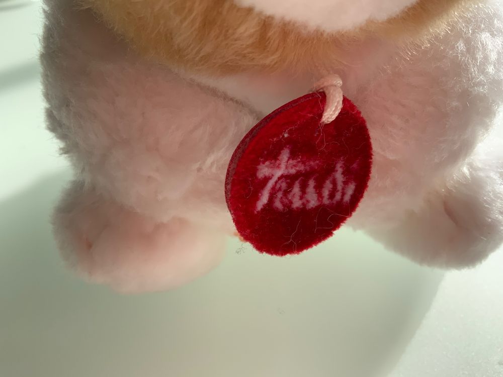 Trudi Quietsche Hase 'Augustin' – Weiches Plüschtier Aus Italien, Waschmaschinenfest, Für Babys