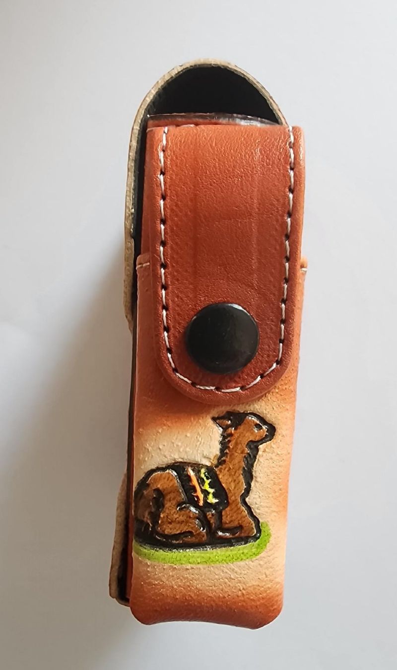 Altri Prodotti per fumatori: PERU: Zigaretten Etui aus Leder, NEU!! – Nuovo (secondo la descrizione) da Lima- Peru venduto da Alpaka-Haus 1