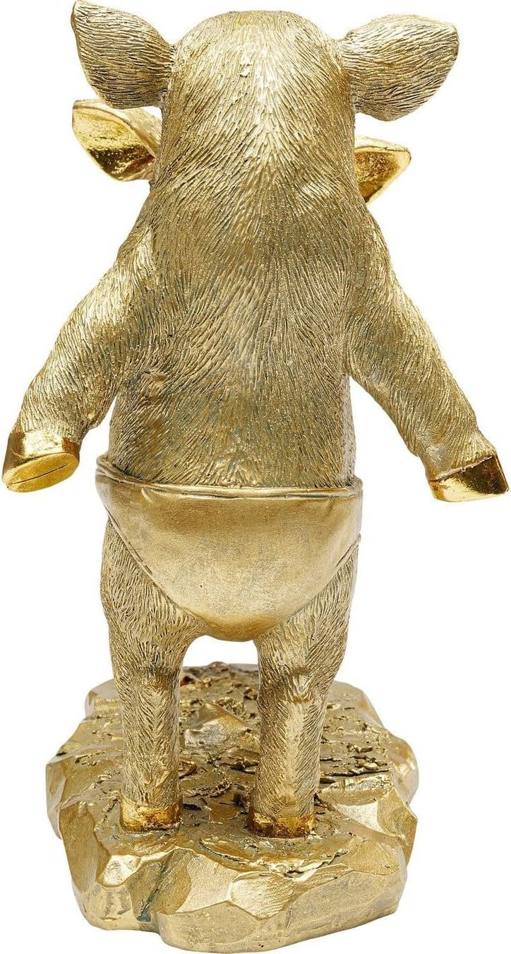 Statuette: Design Deko Figur Pig Party, Gold – Nuovo e nell'imballaggio originale da Gränichen venduto da omniadeals 2