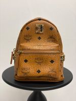MCM X-Mini Stark Bebe Boo Side Studs Rucksack in Cognac