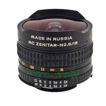 What is the mount type on a Zenitar 16mm f 2.8 fisheye lens
