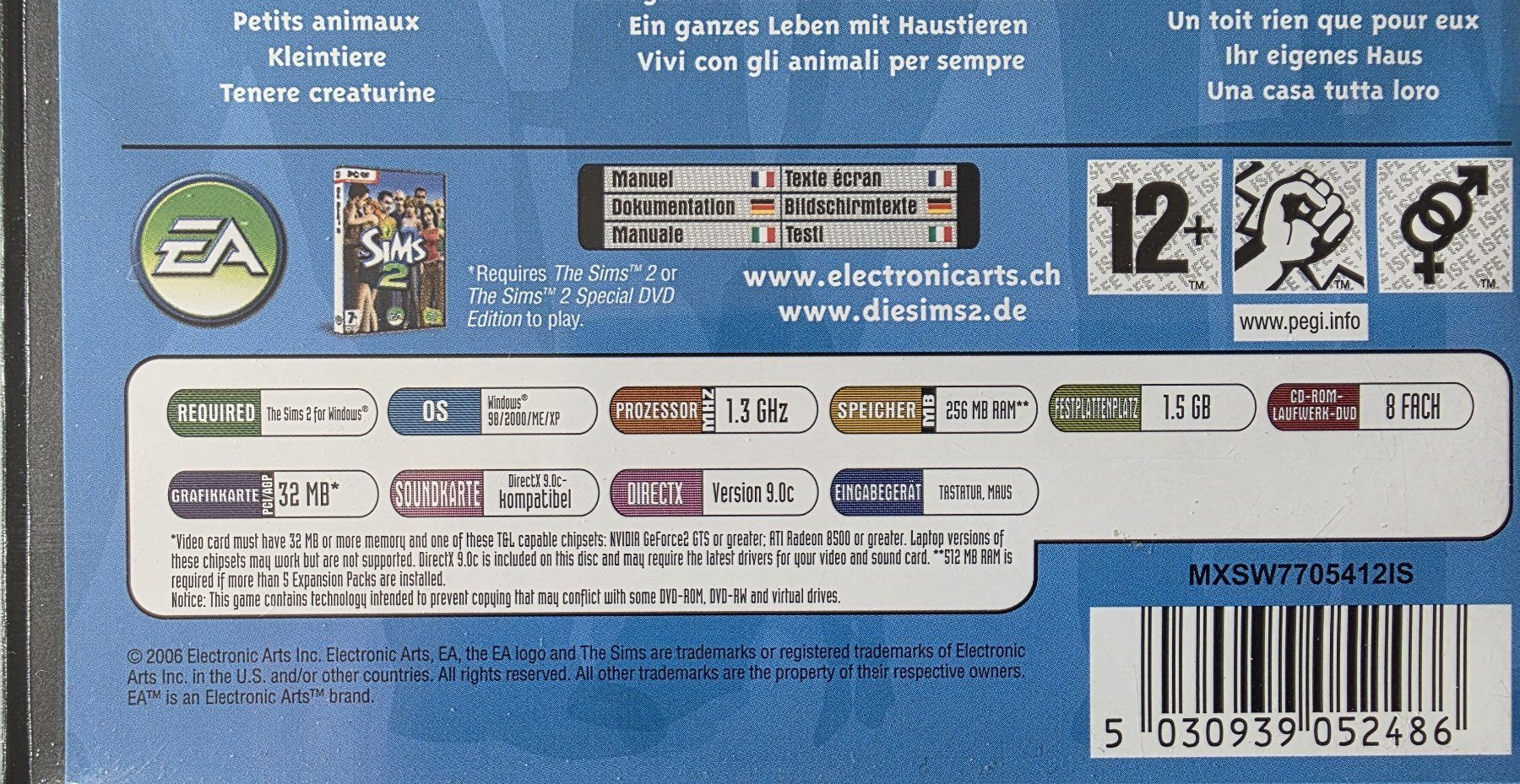 Alle DVDs: PC DVD Game The Sims 2 Pets – Gebraucht aus Oetwil am See von fineli2 1