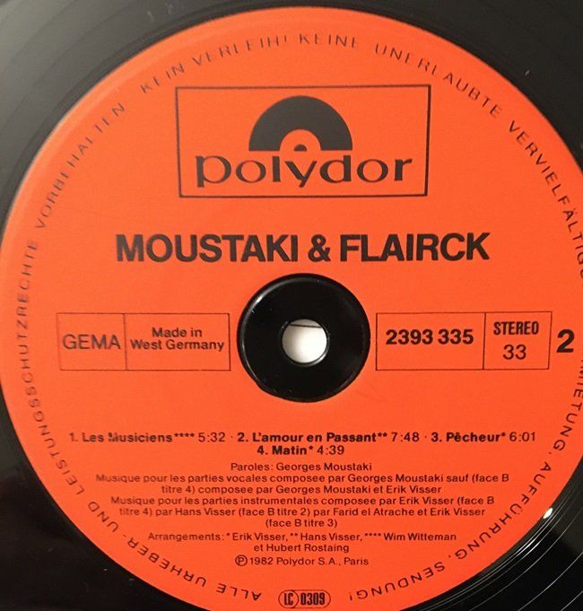 Dischi in vinile: Moustaki & Flairck (LP) – Usato da Grüningen venduto da azulvinyl 3