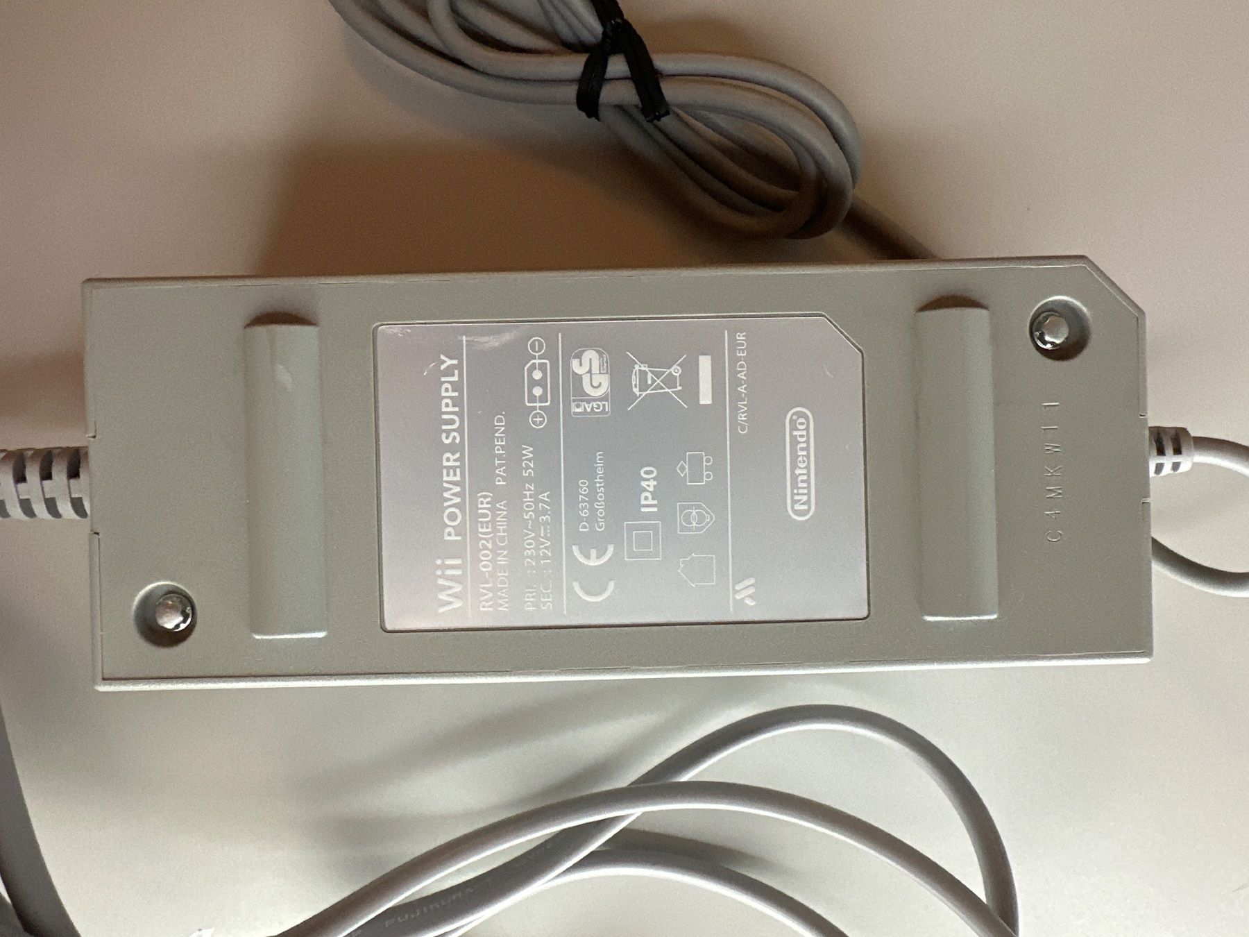 Nintendo Cavi: Nintendo Wii Stromkabel – Usato da St.gallen venduto da taduz 1