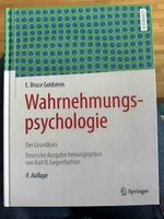 Buch Wahrnehmungspsychologie E. Bruce Goldstein neuwertig