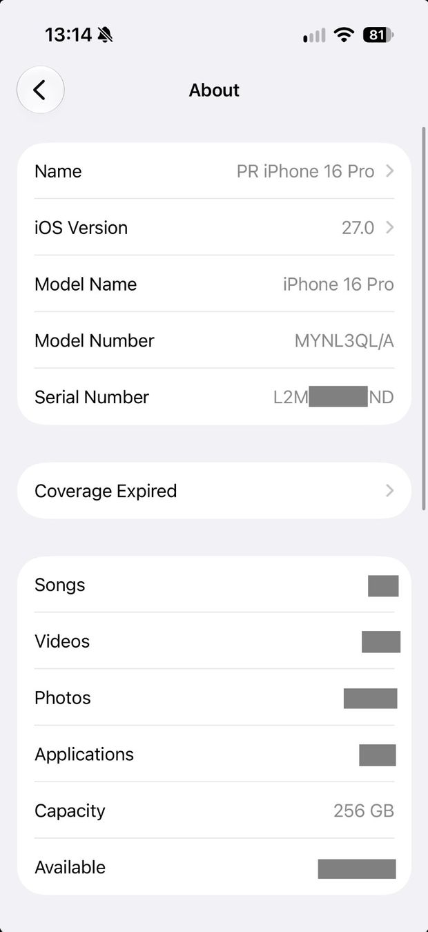 Apple Telefoni cellulari / Smartphones: iPhone 16 Pro 256GB Silver – Usato da Zürich venduto da PavloR 7