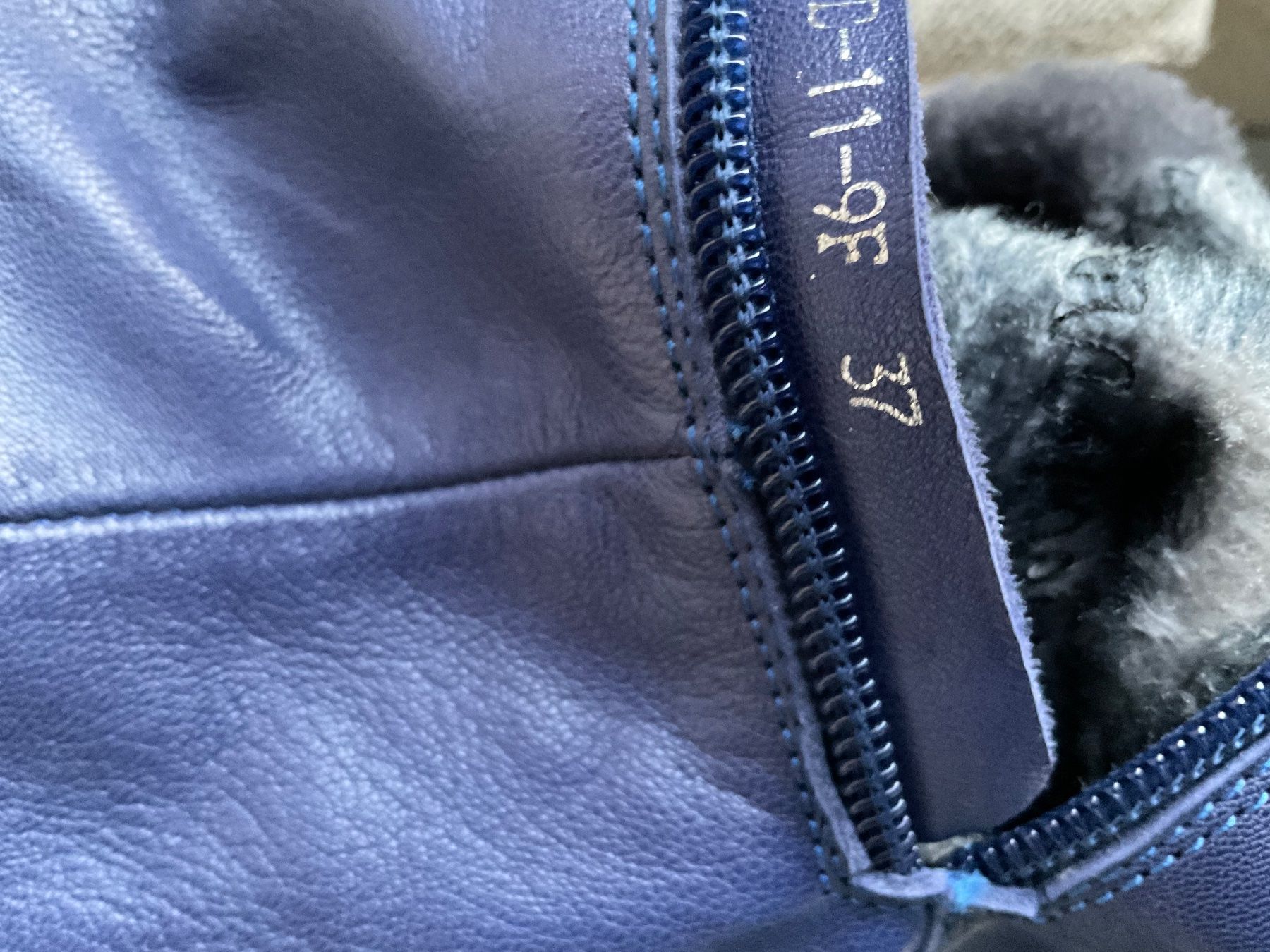 Damenschuhe: Leder Stiefel Gr 37 violett – Gebraucht aus Urdorf von alda02 7
