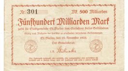 St Blasien 500 Mrd.Mark 19.11.1923 SS+-SS++
