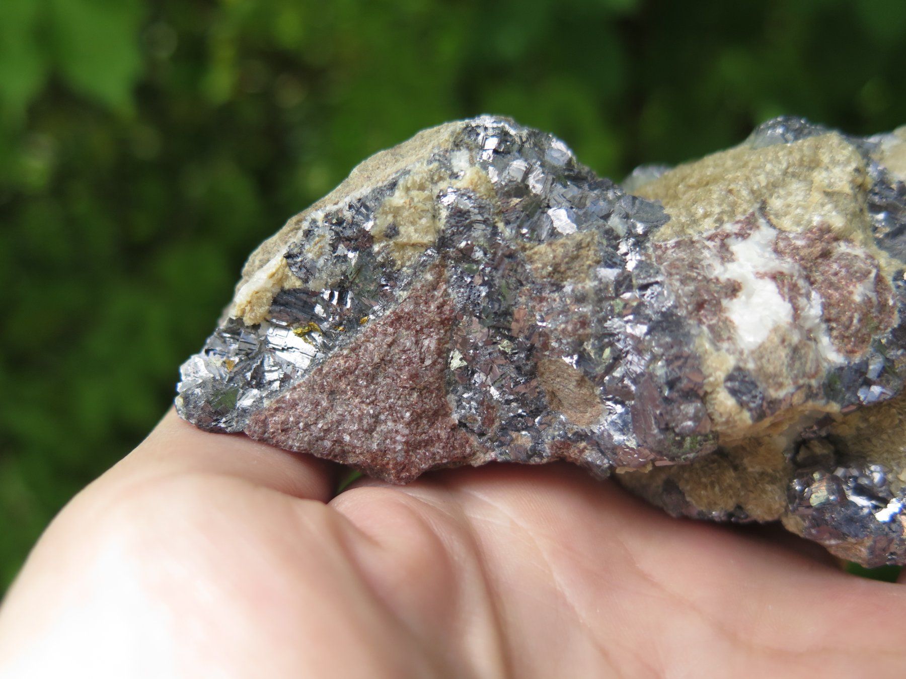 Mineralien & Heilsteine: Bleiglanz mit Siderit von Grube Hilfe Gottes ca. 433 gr. – Gebraucht aus Schaffhausen von Yamakana51L8736OQ8 1