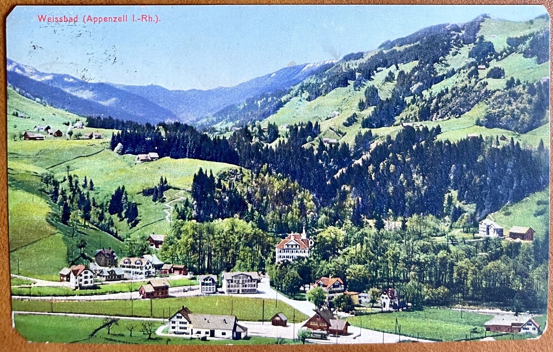 Cartoline postali: WEISSBAD - 1924 – Usato da Lutry venduto da Ediego