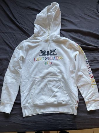 Levi Strauss Hoodie weiss Grösse S