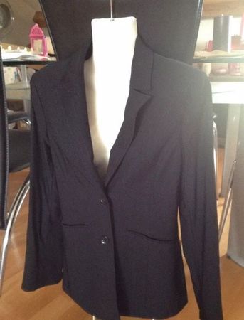 Blazer Veste de tailleur rayures  brillantes noir EUR36