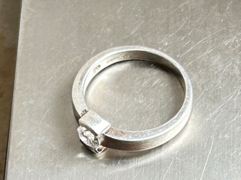 Ringe: Schöner Silberring mit Stein MODERN (diverse Grössen) – Gebraucht aus Laufen von Bellebellezza 3