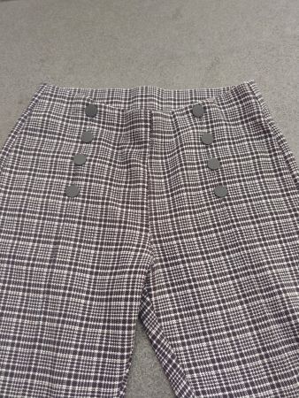 Elegante Hosen mit Karomuster, Gr. 36