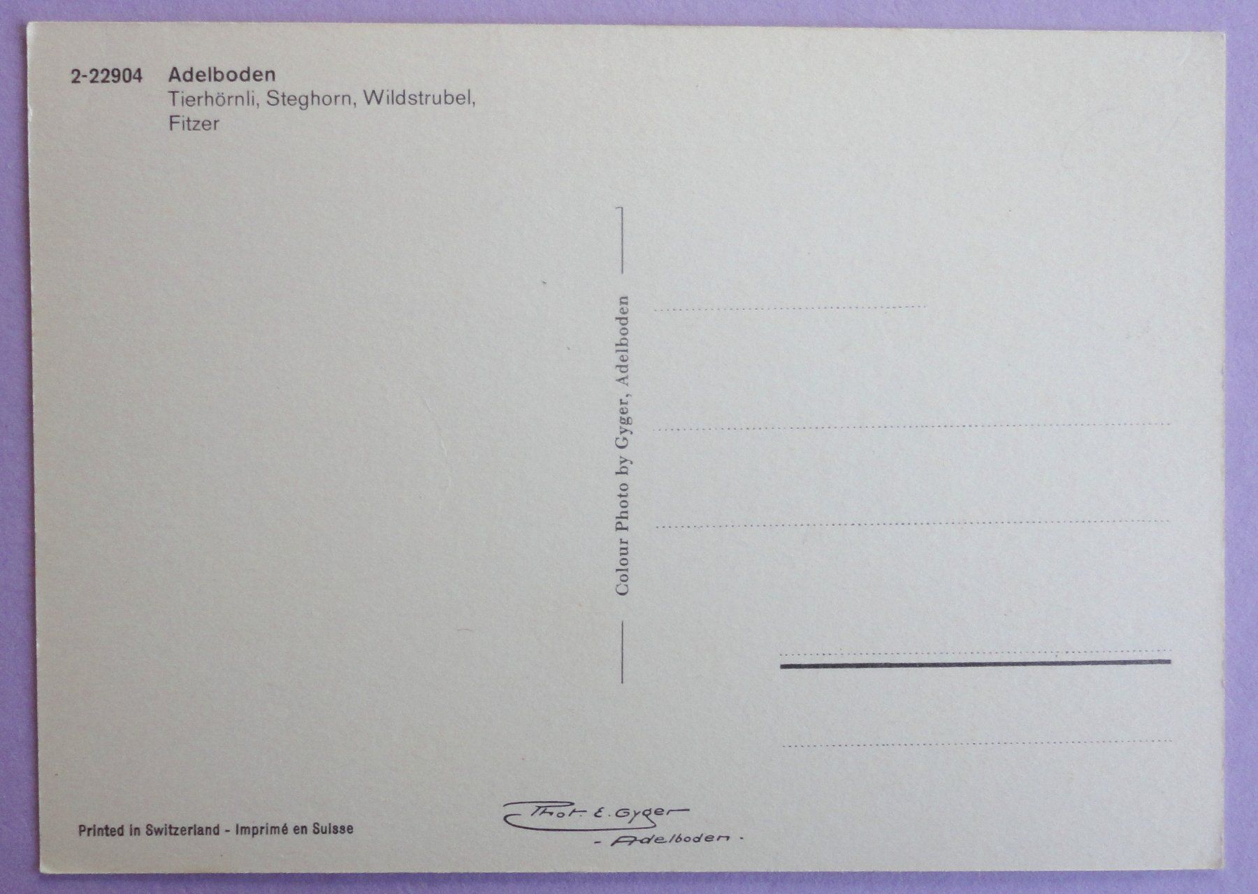 Cartes postales: Adelboden – D'occasion à Fétigny par Billy2miny 1