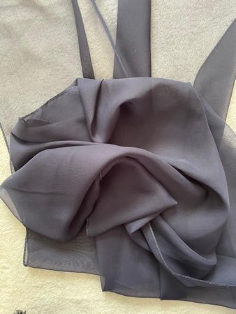 Étole en soie et viscose, couleur nuit, parfait été!