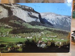 Flims Dorf Scheia Fidaz gkritzel 1966 Postkarte  2