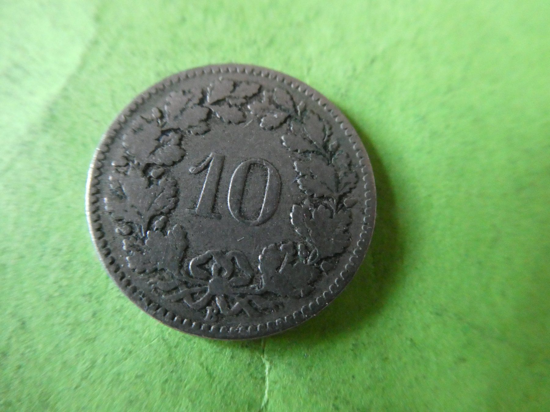 Toutes les monnaies: Schweiz 1880, 10 Rappen – D'occasion à Hinterforst par Rohusri 1