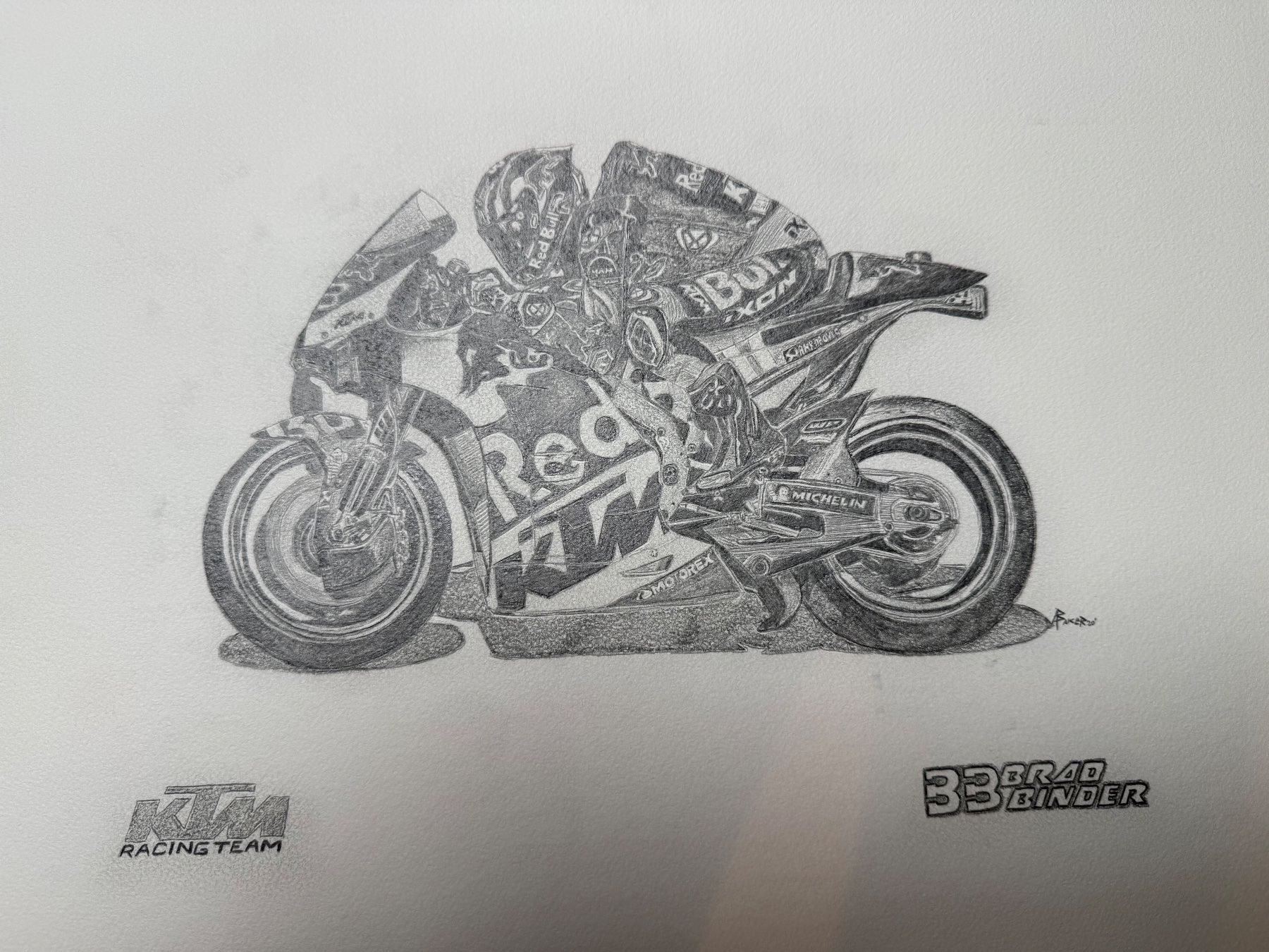 Dipinti: 2020 KTM RC16 Brad Binder MotoGP – Nuovo (secondo la descrizione) da Alpnachstad venduto da ash_9s7x