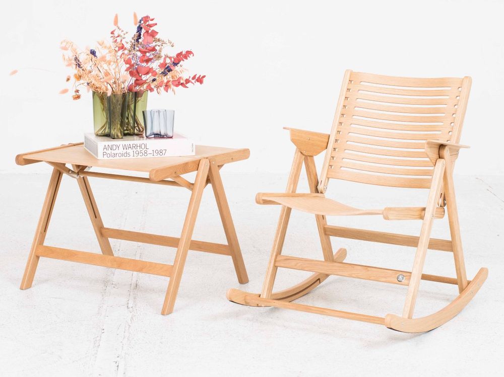 Rex Kralj Rex Rocking Chair von Niko Kralj in Eiche - NEU (Neu und ...