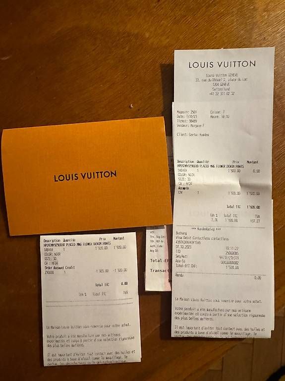 Pantaloni: Louis Vuitton Flower Taille 30 + Facture – Usato da Genève venduto da gae_5vrx 2