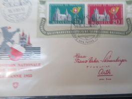 1955 FDC Nationale Briefmarkenausstellung 15.11.1955