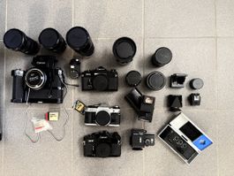 Mega Lot Canon : F-1, AE-1, Optiques Rares + Caisse Transpor