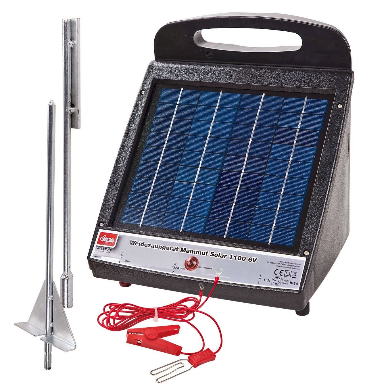 Altre attrezzature per stalle: Weidezaungerät Mammut Solar 1100 6V – Nuovo e nell'imballaggio originale da Bottighofen venduto da zaap