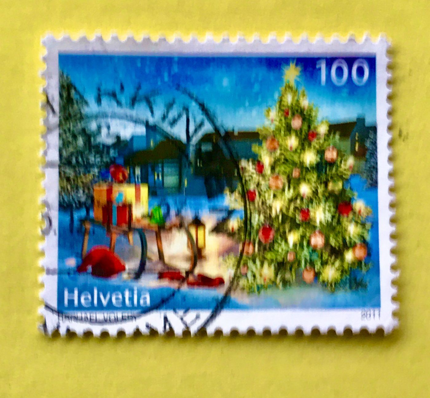 Tutti i francobolli: Nr.1414 Weihnachtsbaum Sondermarken GESTEMPELT 2011    – Usato da Aarau venduto da Billa007