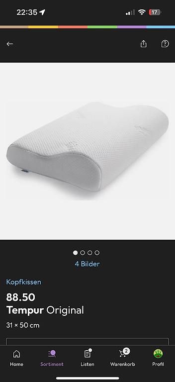 Coussins: Tempur Original – D'occasion à Zürich par Ottikarotti