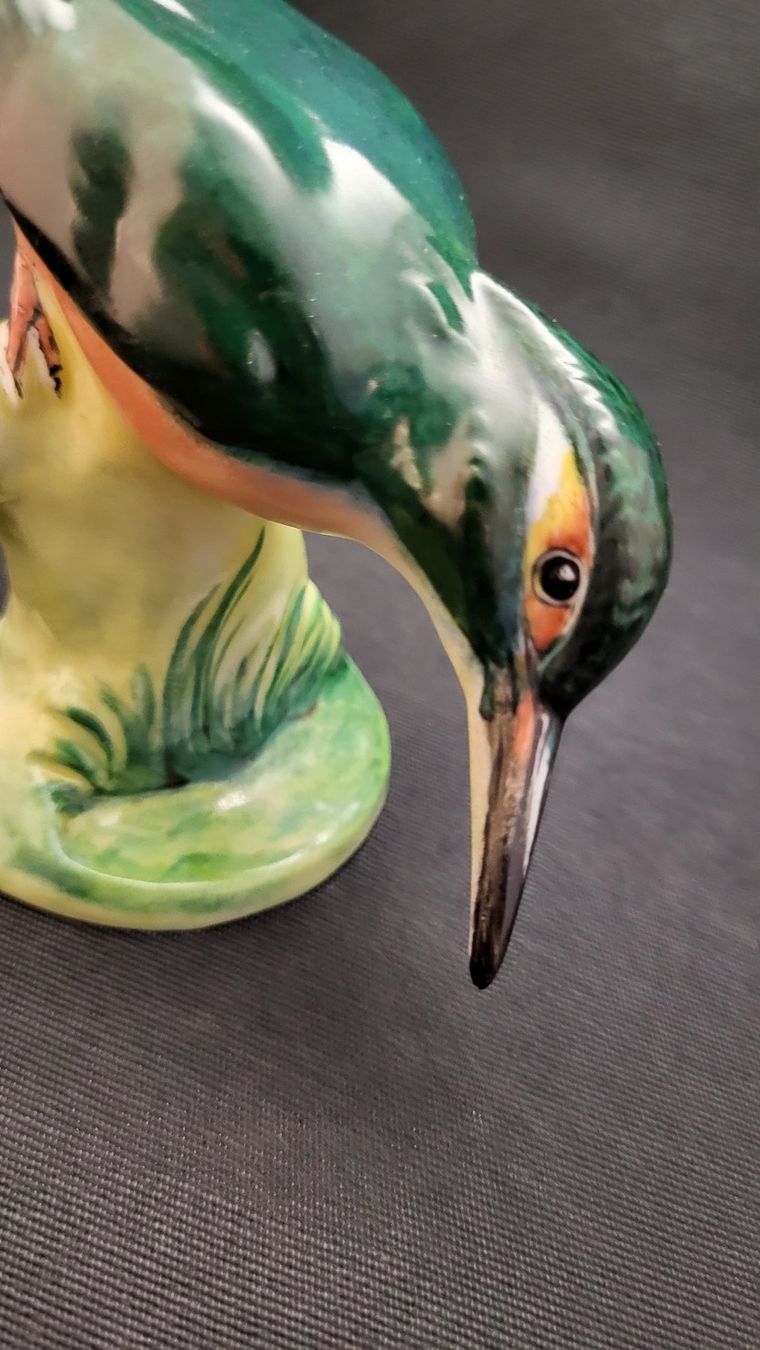 Wagner & Apel Figuren: Handbemalter Eisvogel WAGNER & APEL – Gebraucht aus Basel von spinne02