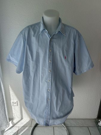 Ralph Lauren Shirt 3XL Blue & White Classic Fit Summer☀️